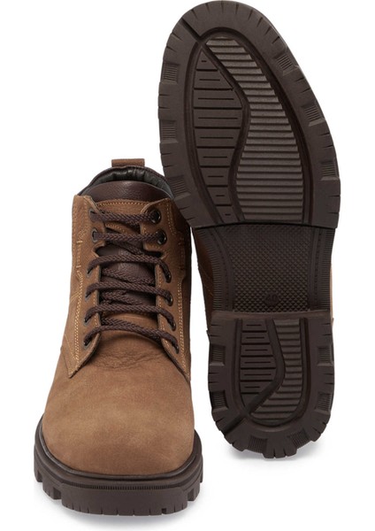 Kum Hakiki Nubuk Deri Erkek Casual Bot - E24K1BT57086-B21