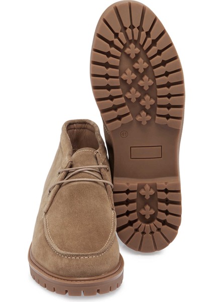 Vizon Hakiki Süet Deri Erkek Casual Bot - E24K1BT57006-A84