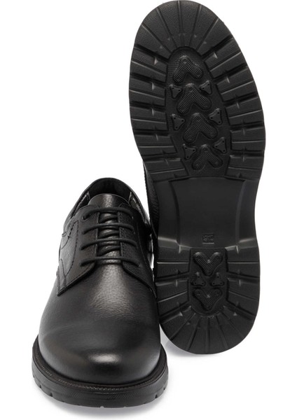 Siyah Hakiki Deri Erkek Klasik Ayakkabı - E24S1AY56939-A41