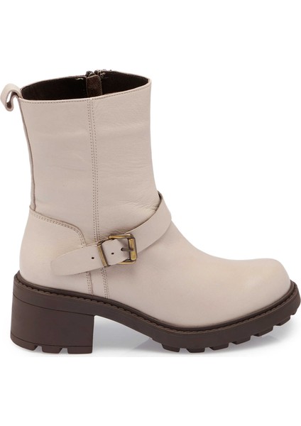 Vizon Hakiki Deri Kadın Casual Bot - K24K1BT67562-A44