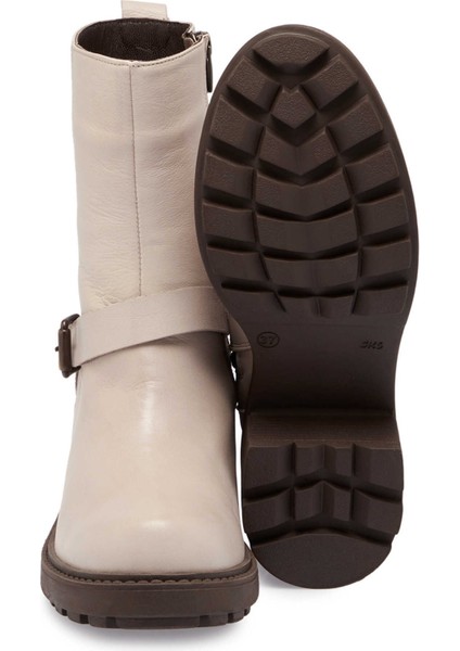 Vizon Hakiki Deri Kadın Casual Bot - K24K1BT67562-A44