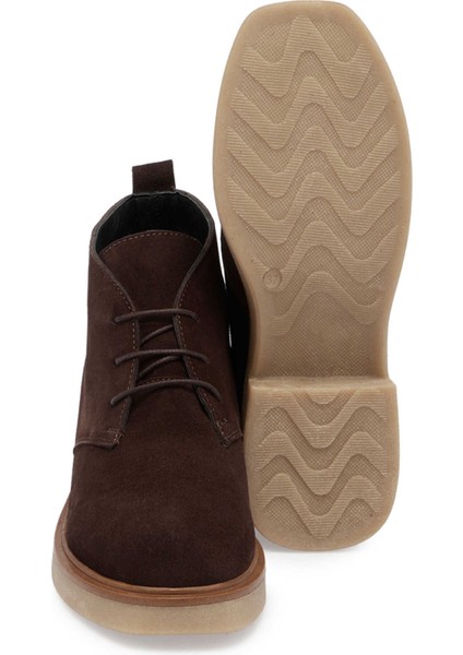 Kahve Hakiki Süet Deri Kadın Casual Bot - K24K1BT67624-B85