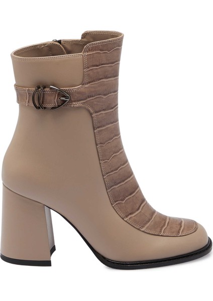 Vizon Hakiki Deri Kadın Klasik Bot - K24K1BT67709-N98