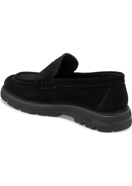 Siyah Hakiki Süet Deri Erkek Loafer - E24S1AY56930-A01 indirimleri