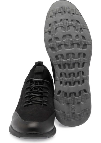 Siyah Hakiki Deri Erkek Casual Ayakkabı - E24S1AY57079-B31