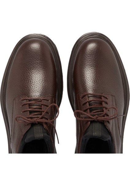 Kahve Hakiki Deri Erkek Casual Ayakkabı - E24S1AY57025-A42