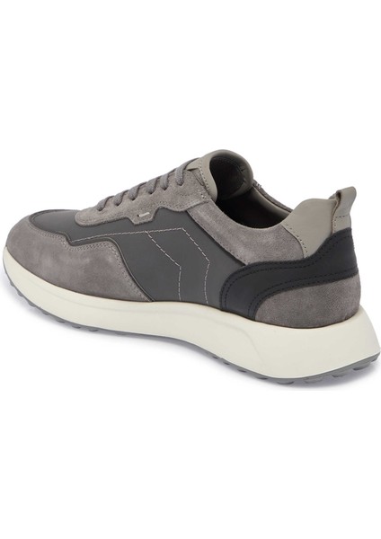 Gri Hakiki Deri Erkek Sneaker - E24S1AY57068-Q9I