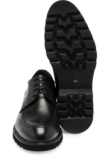 Siyah Hakiki Deri Erkek Klasik Ayakkabı - E24S1AY56963-A43