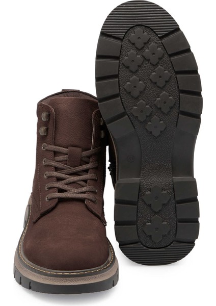 Kahve Hakiki Nubuk Deri Erkek Casual Bot - E24K1BT56941-A39