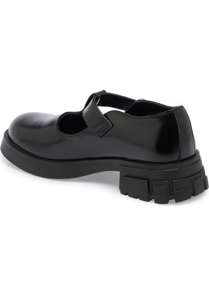 Siyah Hakiki Rugan Deri Kadın Casual Ayakkabı - K24S1AY67687-A07