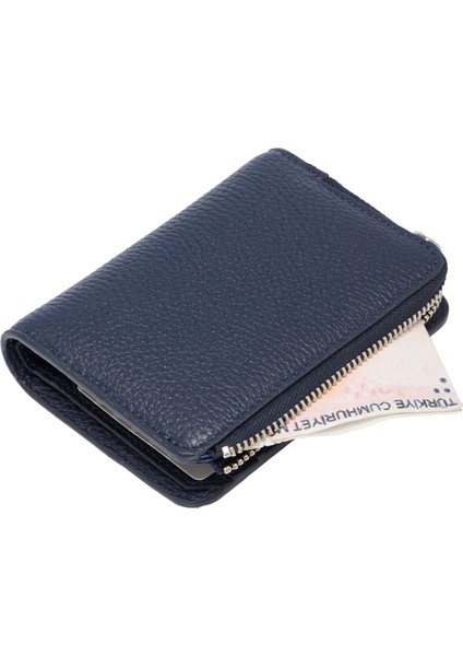 Lacivert Hakiki Deri Kadın Cüzdan - S1CB00005812-U8F fırsatları