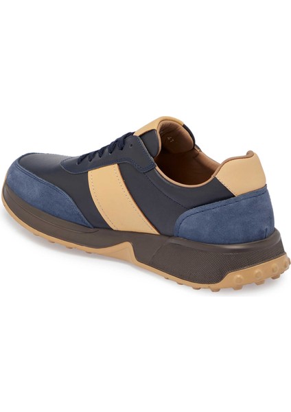 Lacivert Hakiki Deri Erkek Sneaker - E24S1AY57082-W32