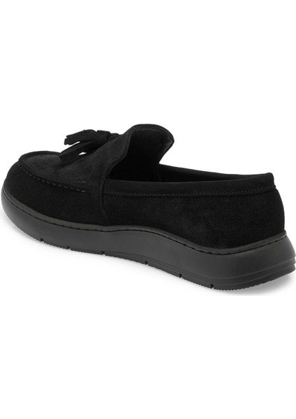 Siyah Hakiki Süet Deri Kadın Makosen - K24S1AY67688-A01