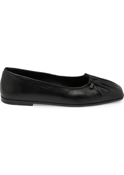 Siyah Hakiki Deri Kadın Babet - K24S1BB67719-A23