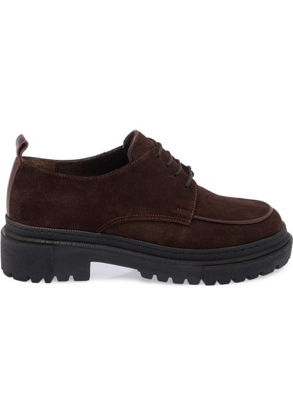 Kahve Hakiki Deri Kadın Makosen - K24S1AY67542-G17