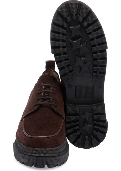 Kahve Hakiki Deri Kadın Makosen - K24S1AY67542-G17