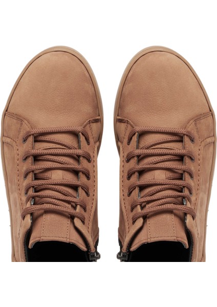 Taba Hakiki Nubuk Deri Kadın Casual Bot - K24K1BT67633-G99