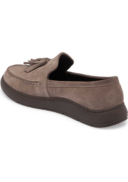 Kahve Hakiki Süet Deri Kadın Makosen - K24S1AY67688-K32