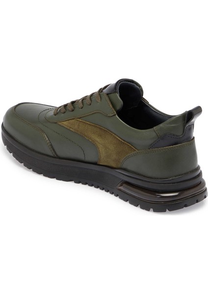 Haki Hakiki Deri Erkek Sneaker - E24S1AY57026-H48