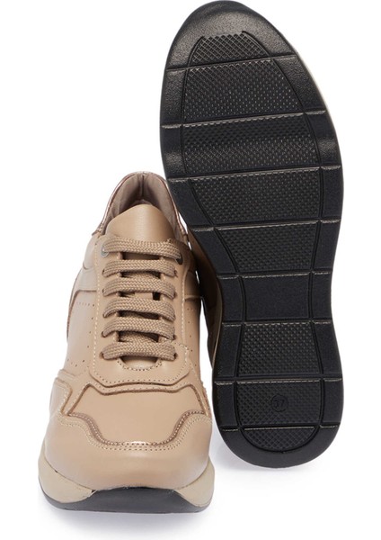 Vizon Hakiki Deri Kadın Sneaker - K24S1AY67724-A44