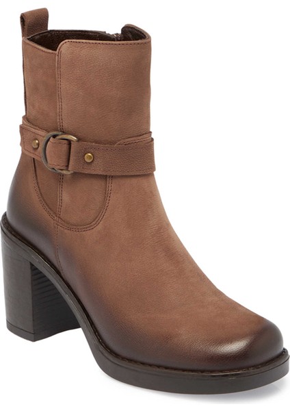 Vizon Hakiki Nubuk Deri Kadın Klasik Bot - K24K1BT67653-A65 indirimleri