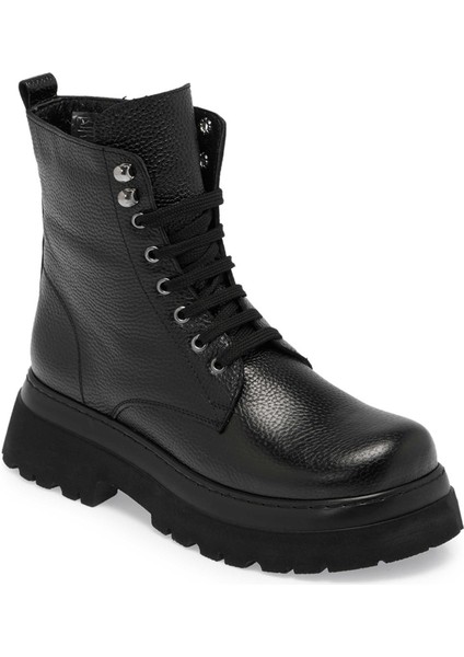 Siyah Hakiki Deri Kadın Casual Bot - K24K1BT67583-A41