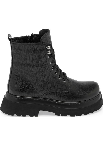Siyah Hakiki Deri Kadın Casual Bot - K24K1BT67583-A41