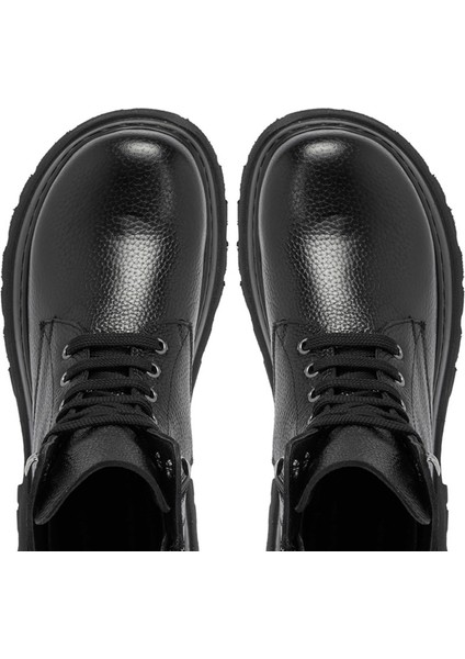 Siyah Hakiki Deri Kadın Casual Bot - K24K1BT67583-A41