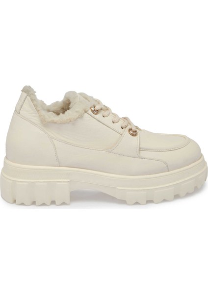 Beyaz Hakiki Deri Kadın Casual Ayakkabı - K24S1AY67553-N3O