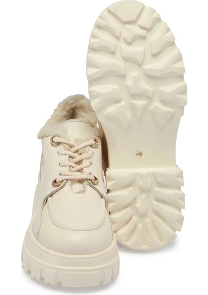 Beyaz Hakiki Deri Kadın Casual Ayakkabı - K24S1AY67553-N3O