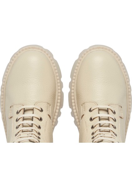 Bej Hakiki Deri Kadın Casual Bot - K24K1BT67621-B19