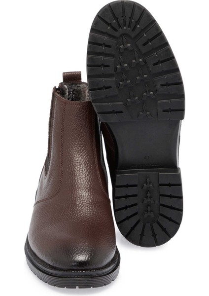 Kahve Hakiki Deri Erkek Klasik Bot - E24K1BT57117-A42