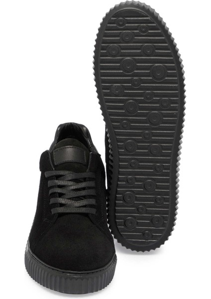 Siyah Hakiki Süet Deri Kadın Sneaker - K24S1AY67593-A01