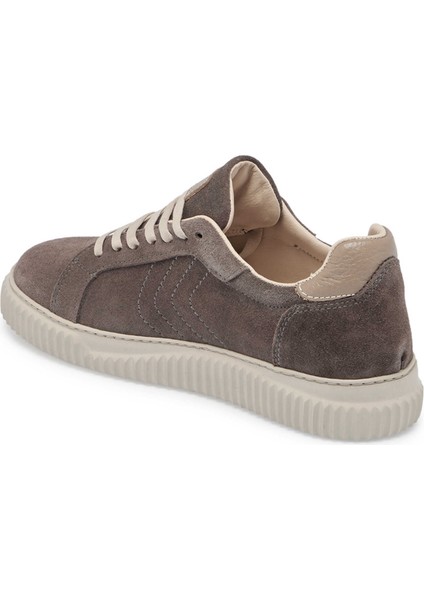 Bej Hakiki Süet Deri Kadın Sneaker - K24S1AY67593-T86