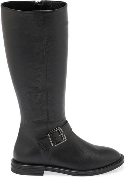 Siyah Hakiki Deri Kadın Klasik Çizme - K24K1CM67681-A41