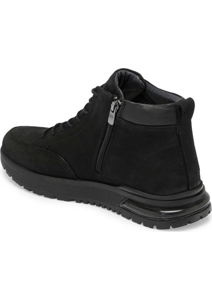 Siyah Hakiki Nubuk Deri Erkek Casual Bot - E24K1BT57030-A64