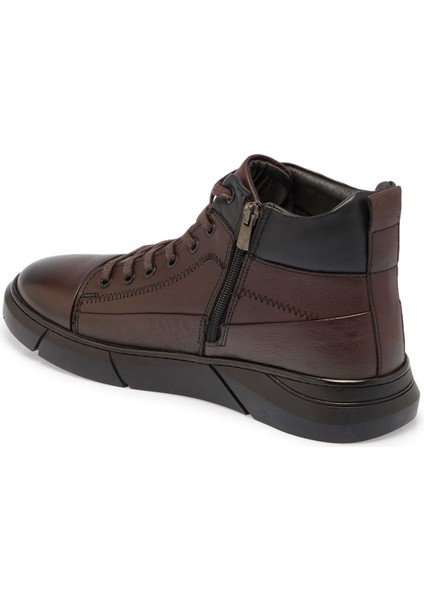 Kahve Hakiki Deri Erkek Casual Bot - E24K1BT57081-A24