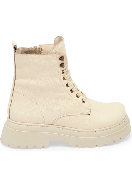 Bej Hakiki Deri Kadın Casual Bot - K24K1BT67583-B19