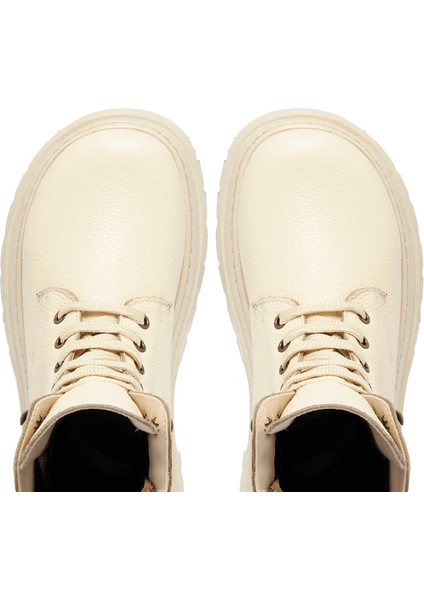 Bej Hakiki Deri Kadın Casual Bot - K24K1BT67583-B19