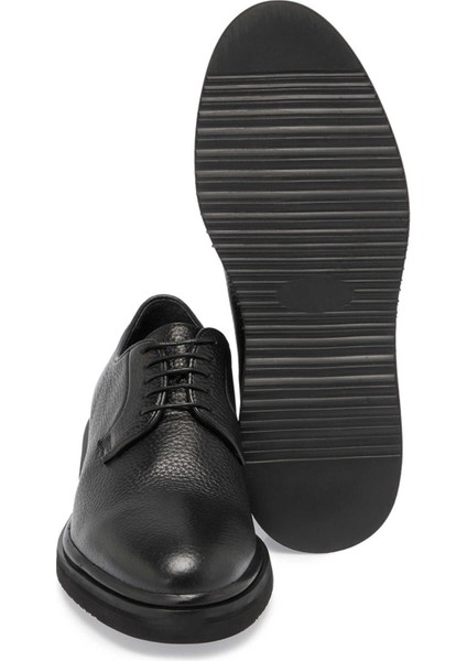 Siyah Hakiki Deri Erkek Klasik Ayakkabı - E24S1AY57045-A23