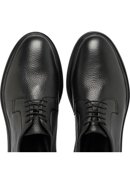 Siyah Hakiki Deri Erkek Klasik Ayakkabı - E24S1AY57045-A23