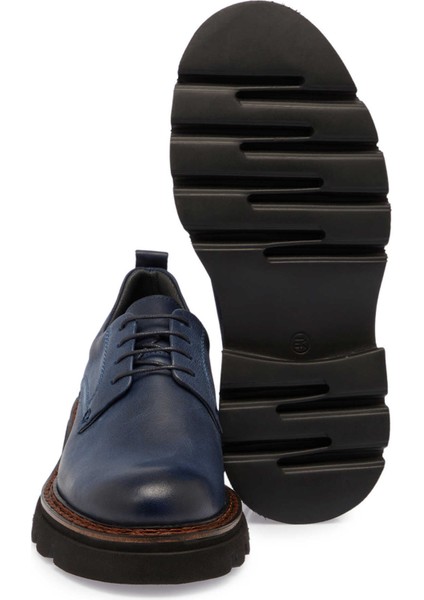 Lacivert Deri Erkek Klasik Ayakkabı - E24S1AY56990-A31