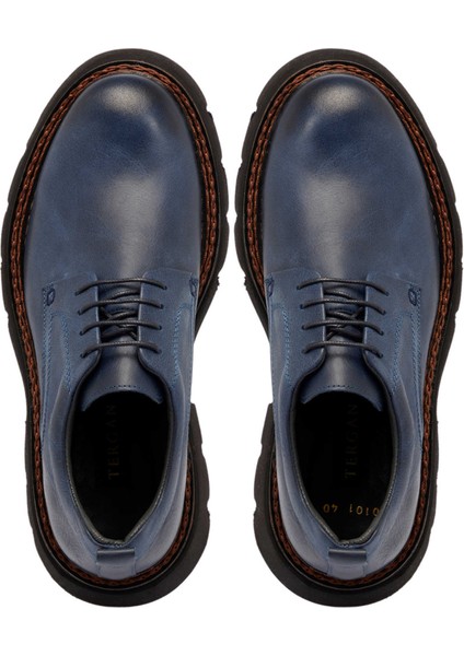 Lacivert Deri Erkek Klasik Ayakkabı - E24S1AY56990-A31