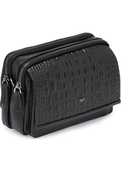 Siyah Hakiki Deri Erkek Portföy Çantası - S1PC00021529-V1D