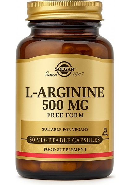 L-Arginine 500 Mg 50 Kapsül