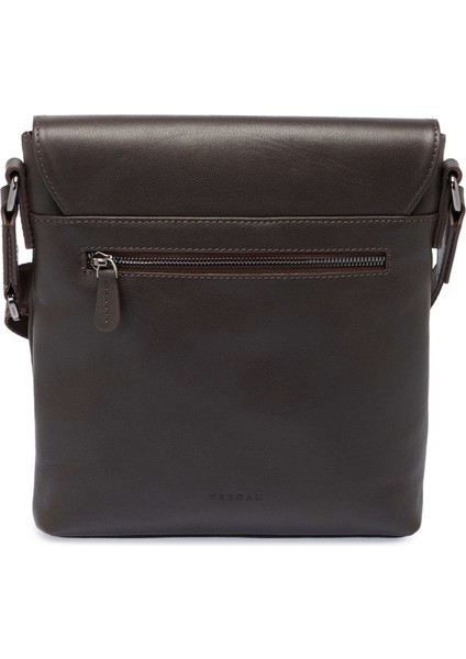 Kahve Hakiki Deri Erkek Çapraz Askılı Çanta - S1AC00021516-A87