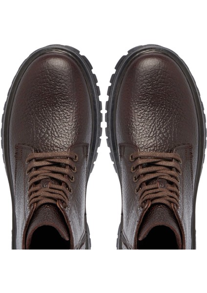 Kahve Hakiki Deri Erkek Casual Bot - E24K1BT57135-A24