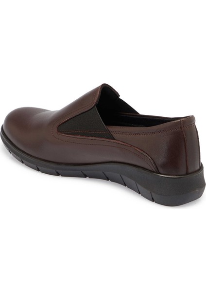 Kahve Hakiki Deri Kadın Casual Ayakkabı - K24S1AY67529-A24