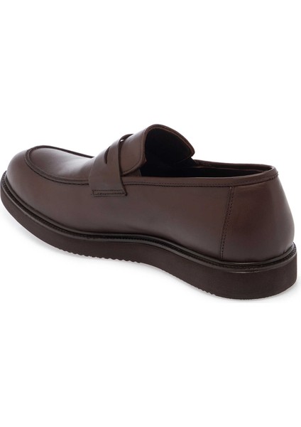 Kahve Hakiki Nubuk Deri Erkek Loafer - E24S1AY57120-A24