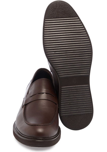Kahve Hakiki Nubuk Deri Erkek Loafer - E24S1AY57120-A24